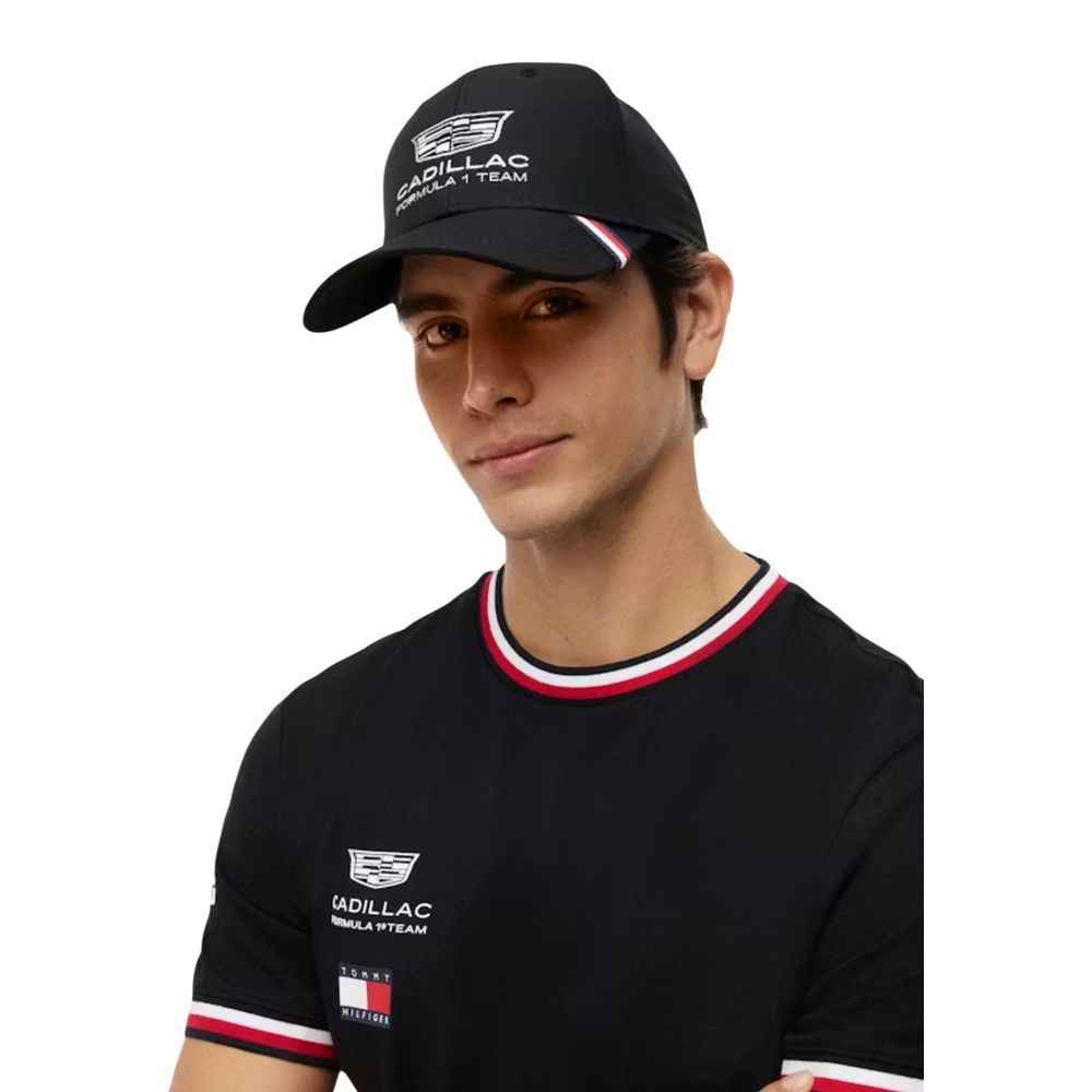 Tommy Hilfiger Black Recycled Polyester Cap (Baseball Hat)