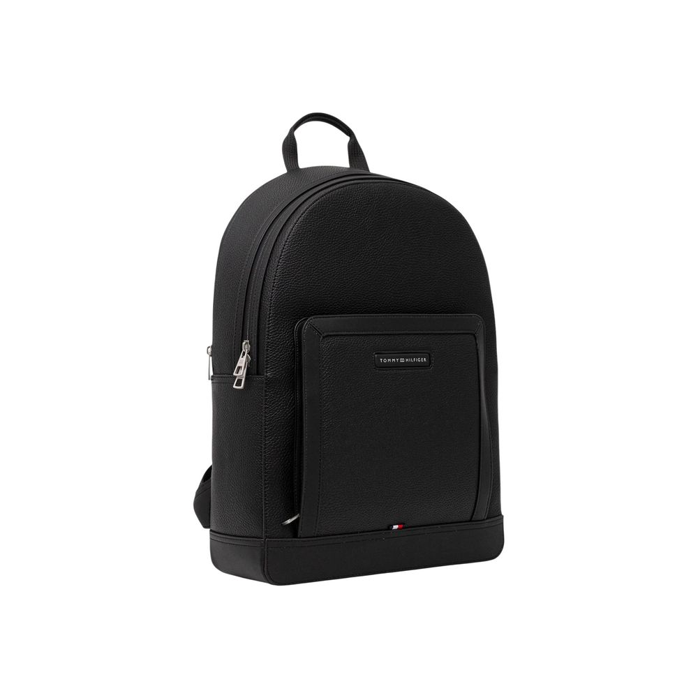 Tommy Hilfiger Black Polyethylene Backpack