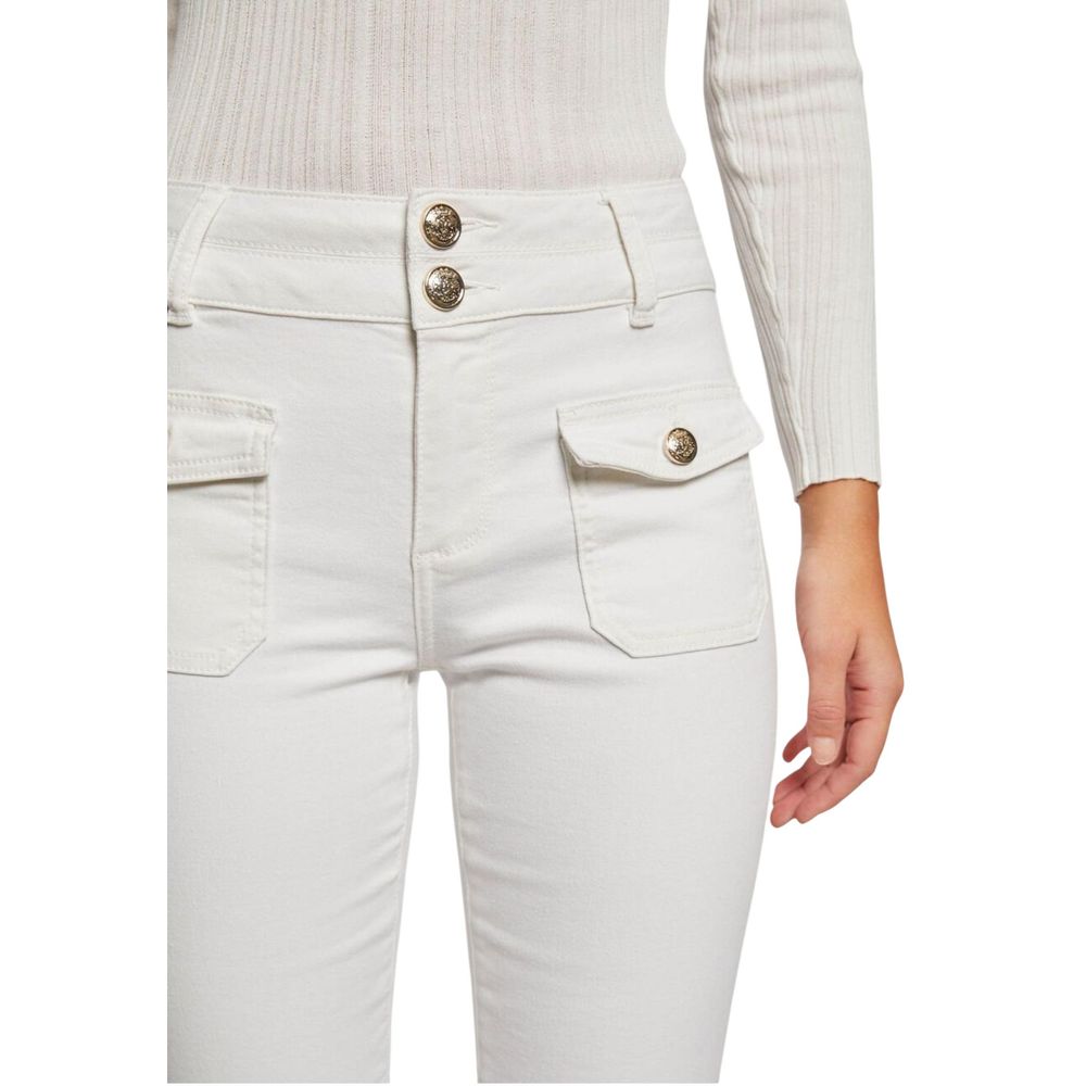 Morgan De Toi Beige Cotton Skinny Jeans