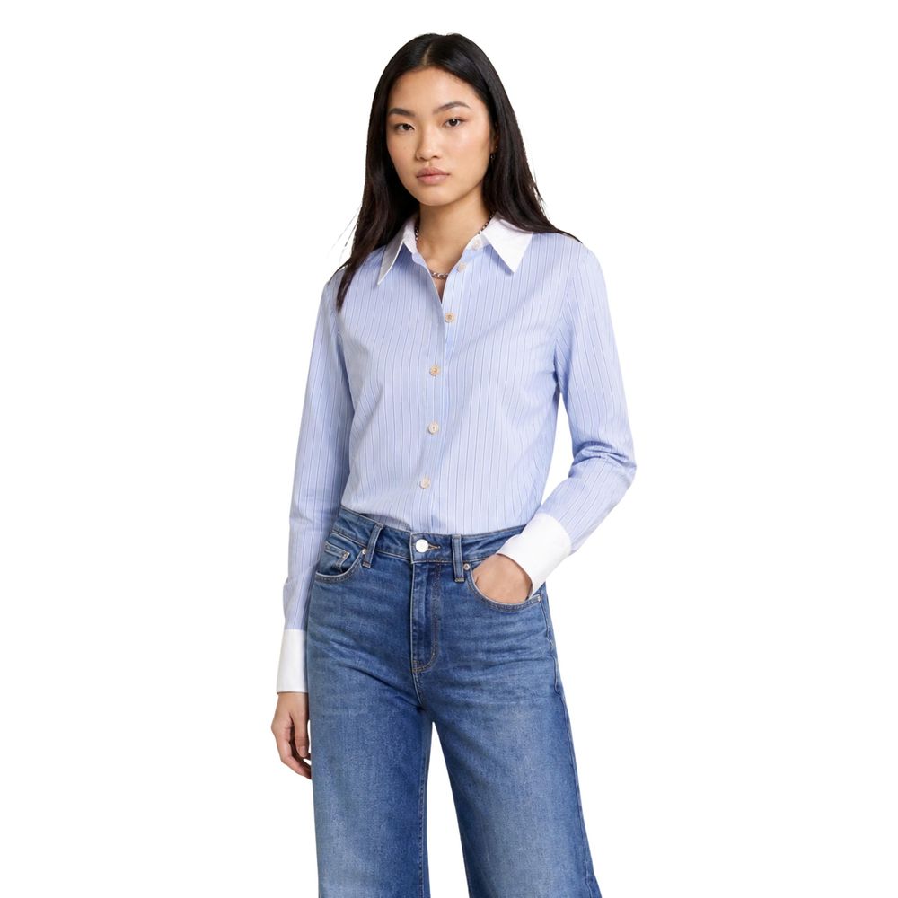Morgan De Toi Blue Polyester Blouse