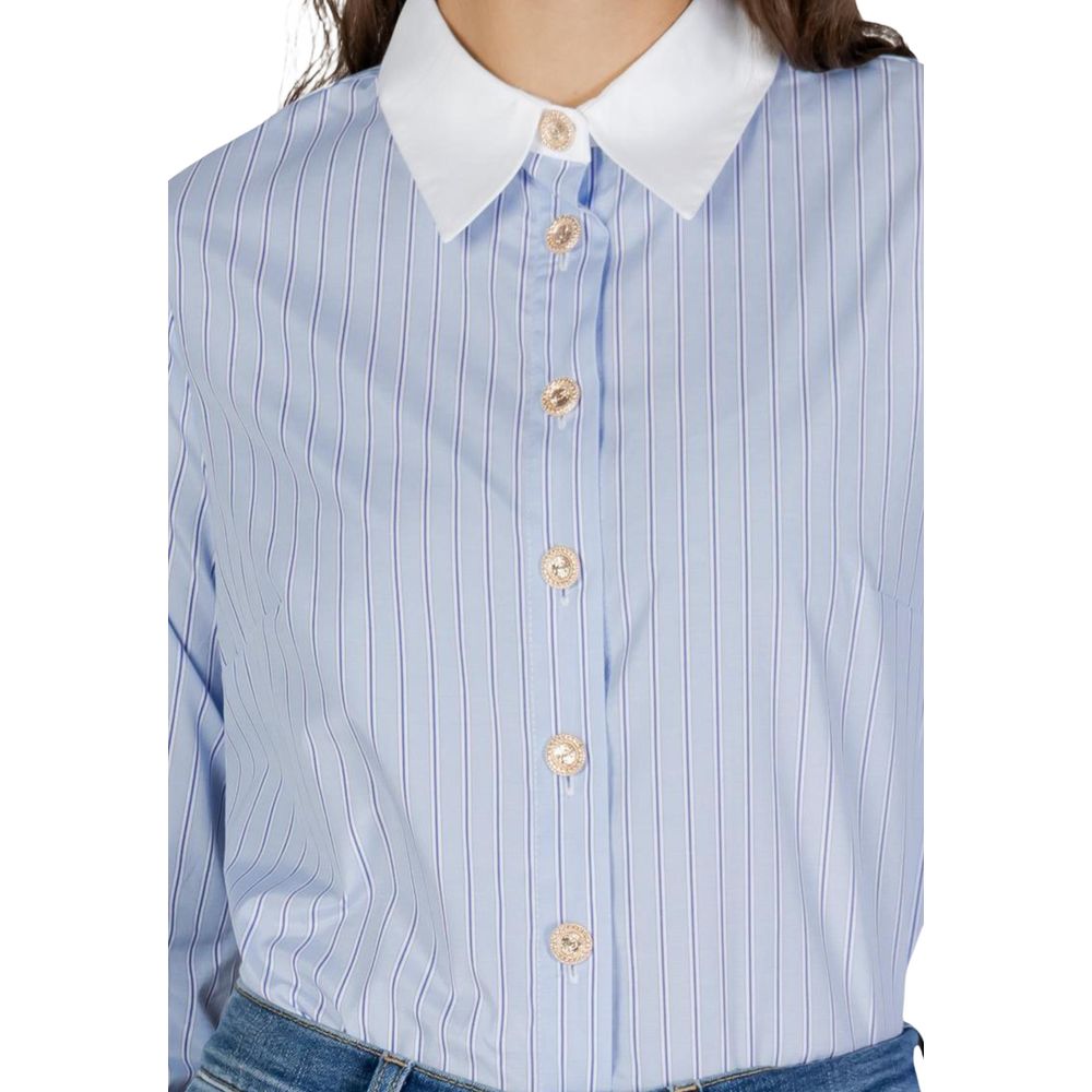 Morgan De Toi Blue Polyester Blouse