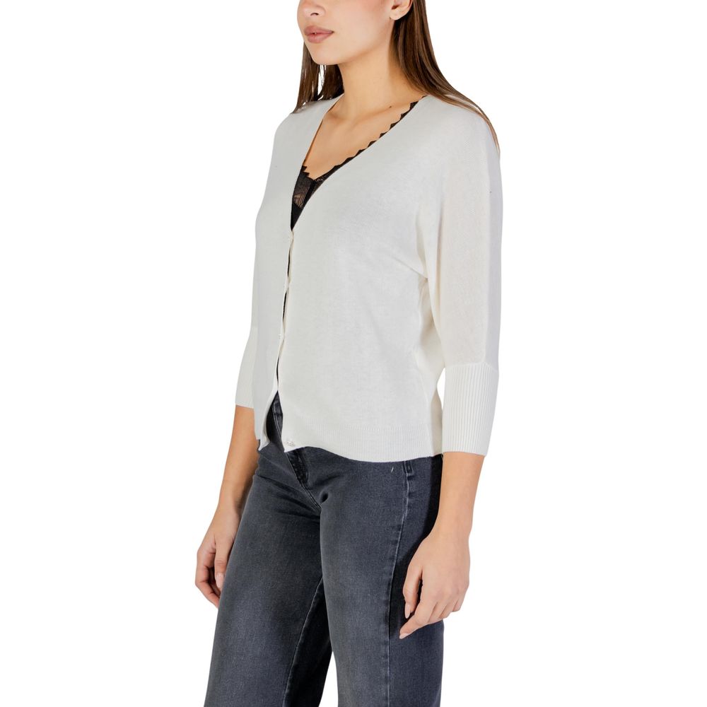 Morgan De Toi Beige Polyester Cardigan