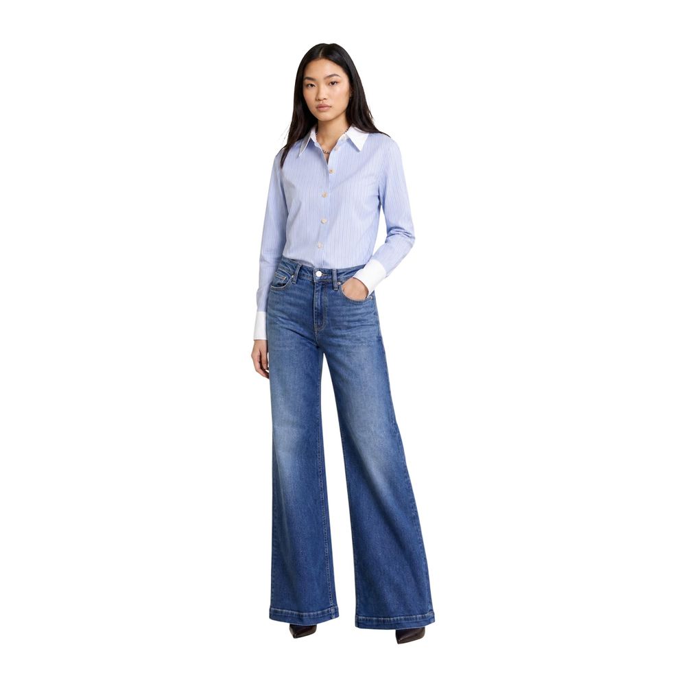 Morgan De Toi Blue Polyester Blouse