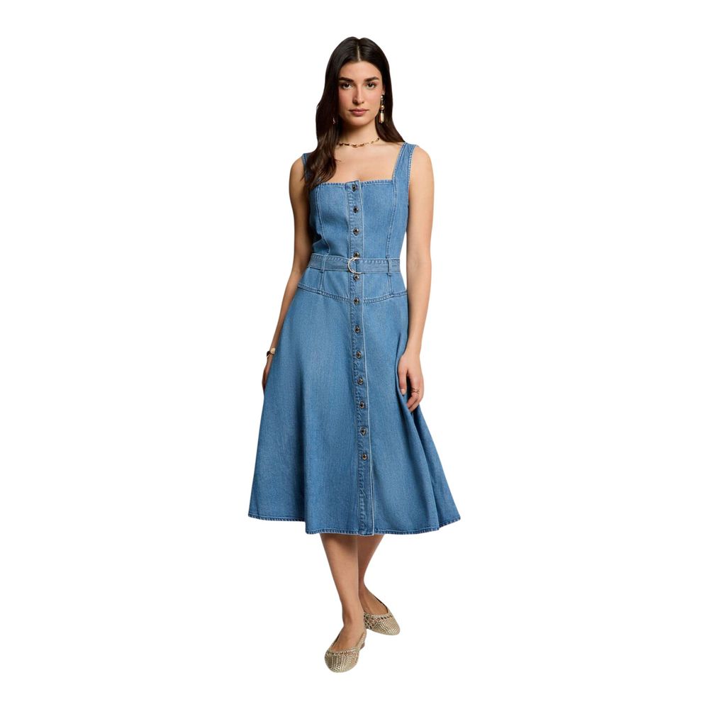 Morgan De Toi Light Blue Lyocell Long Dress