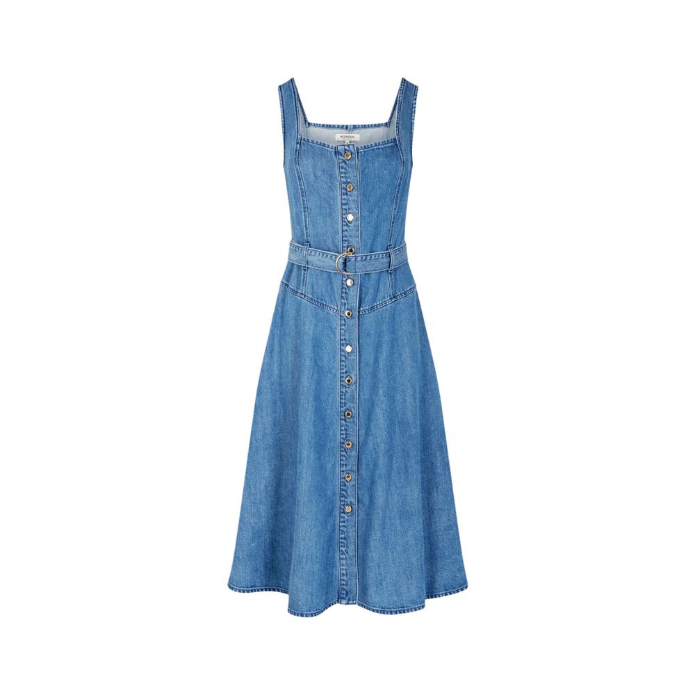 Morgan De Toi Light Blue Lyocell Long Dress