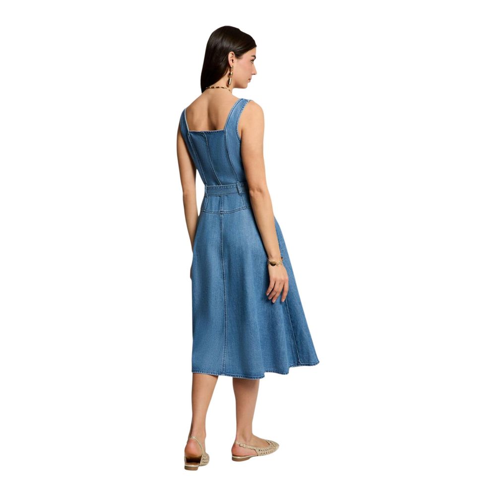 Morgan De Toi Light Blue Lyocell Long Dress