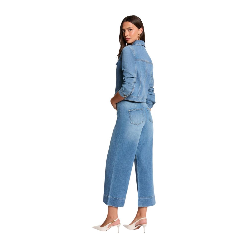 Morgan De Toi Light Blue Cotton Bootcut Jeans