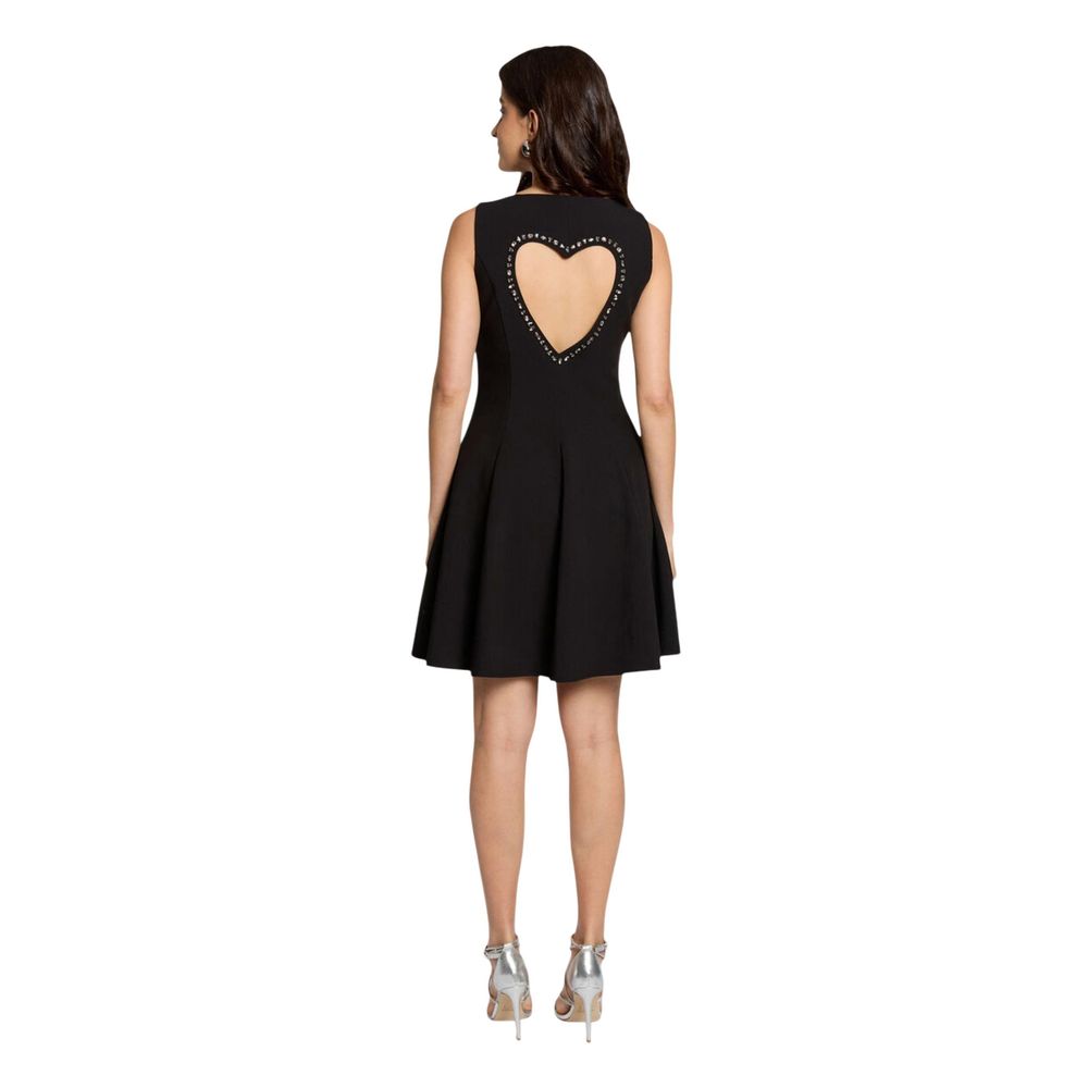 Morgan De Toi Black Polyester Midi Dress