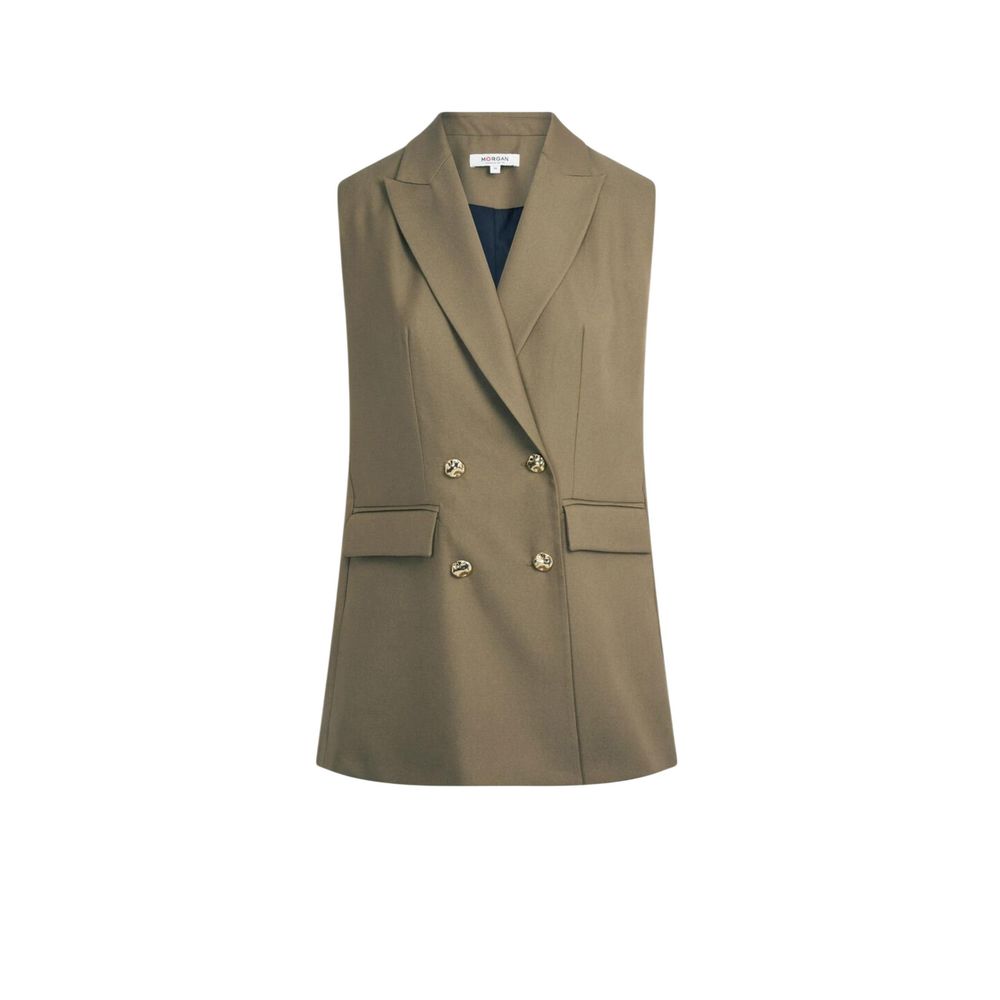 Morgan De Toi Green Recycled Polyester Waistcoat