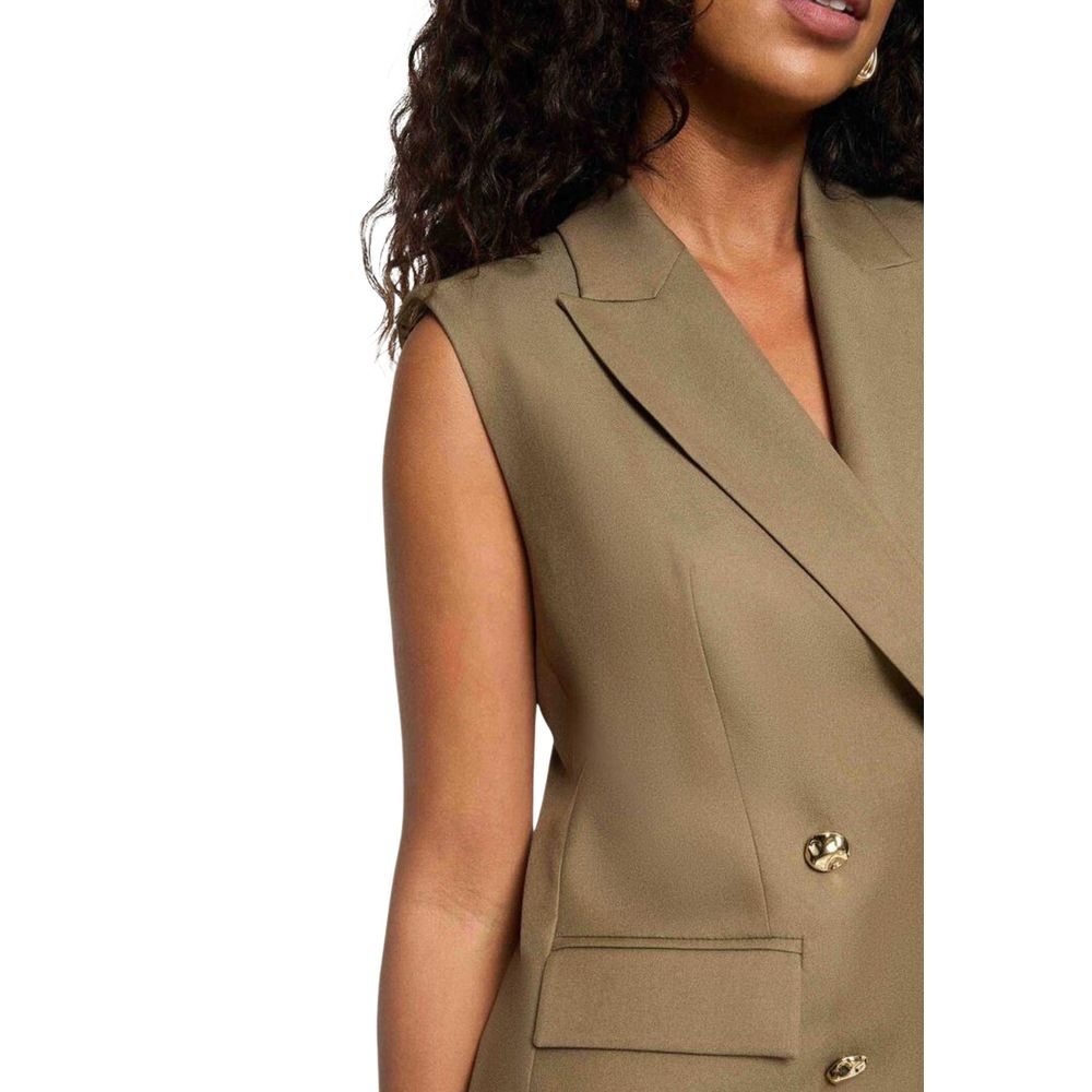 Morgan De Toi Green Recycled Polyester Waistcoat