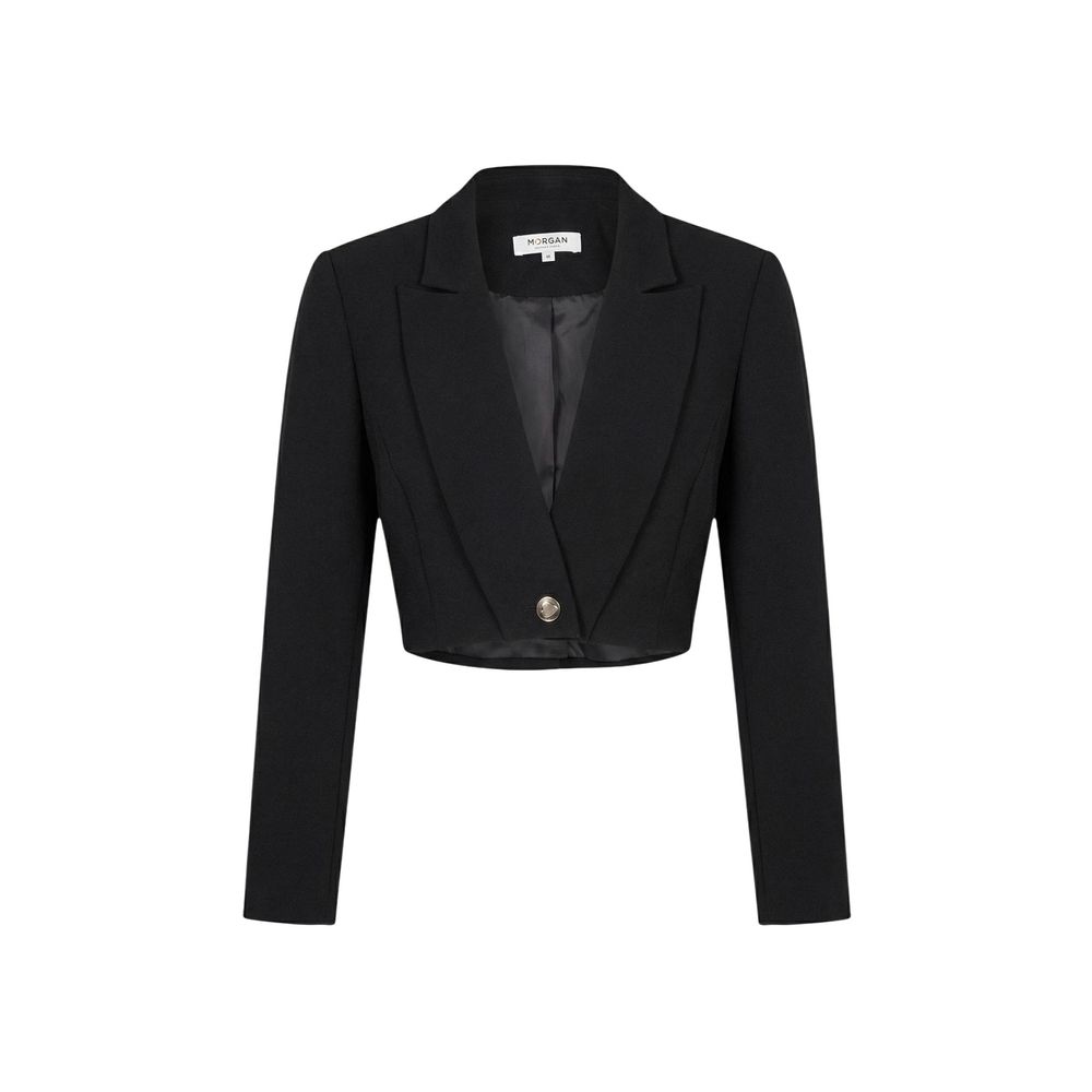 Morgan De Toi Black Recycled Polyester Blazer