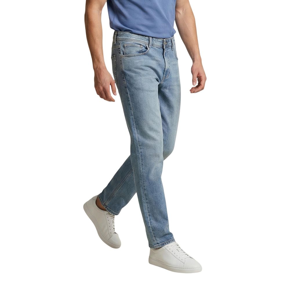 Replay Blue Cotton Relaxed Fit Jeans