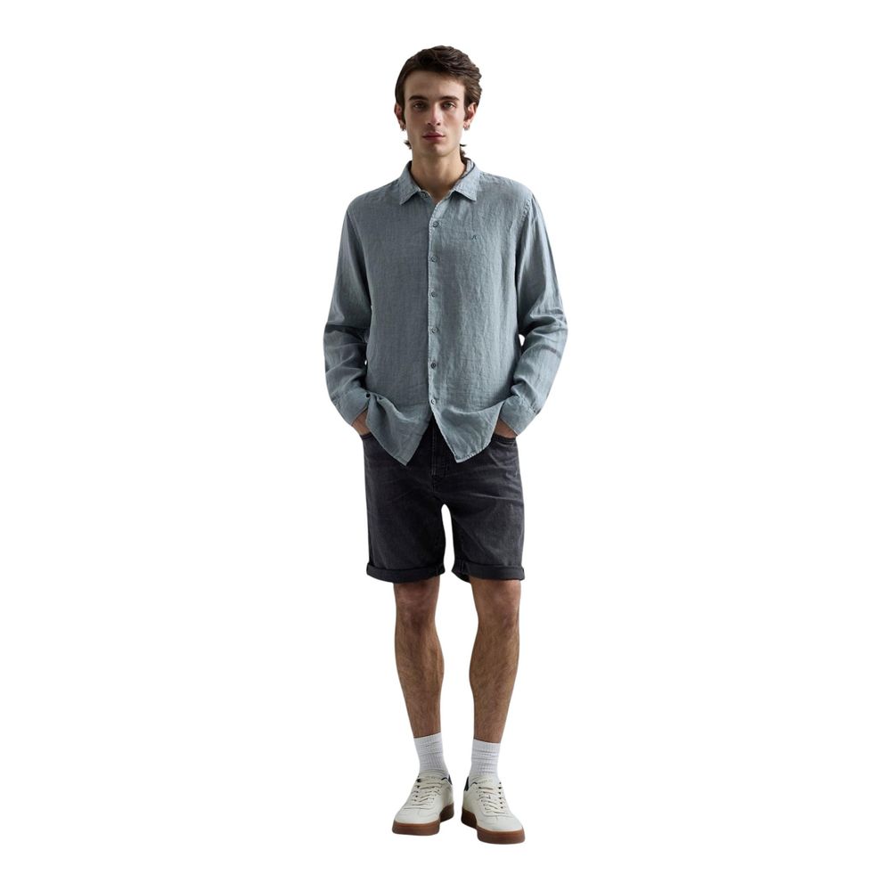 Replay Gray Cotton Bermuda Shorts