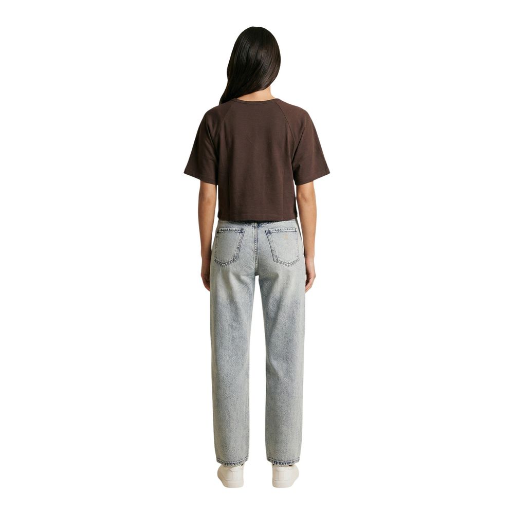Replay Brown Cotton T-Shirt