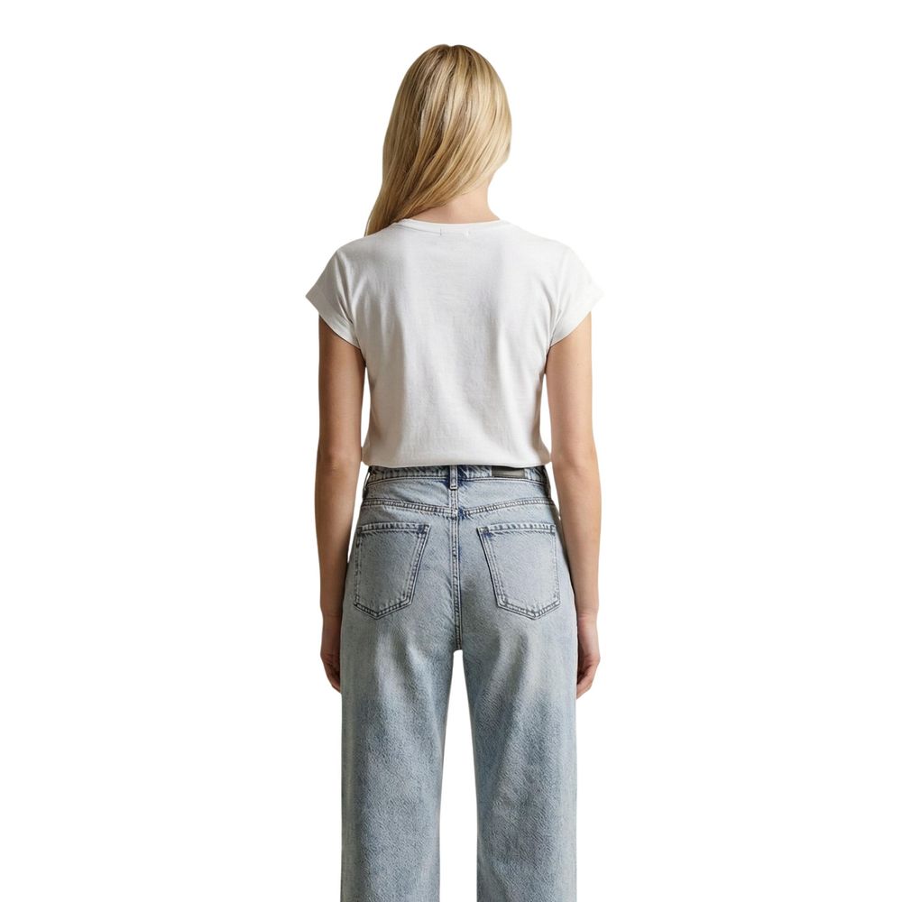 Replay White Cotton T-Shirt