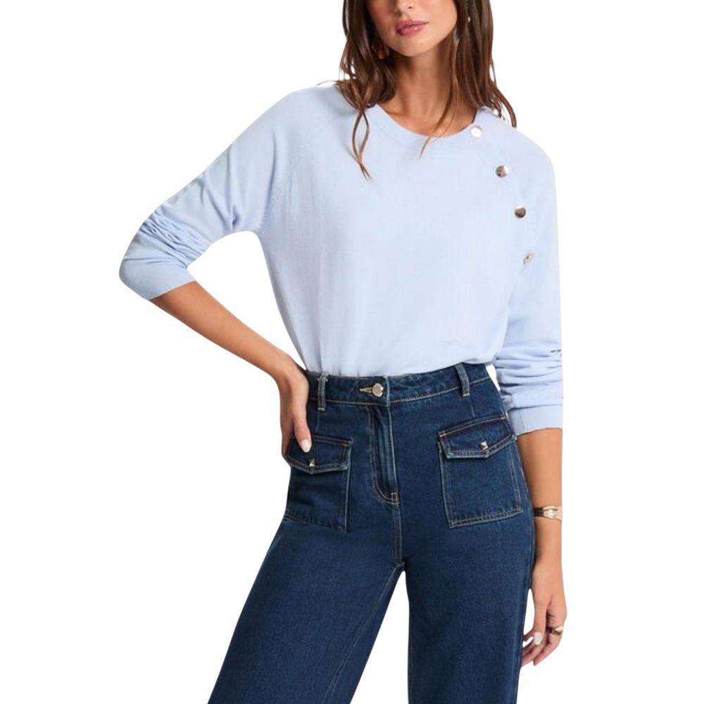 Morgan De Toi Blue Viscose Sweatshirt