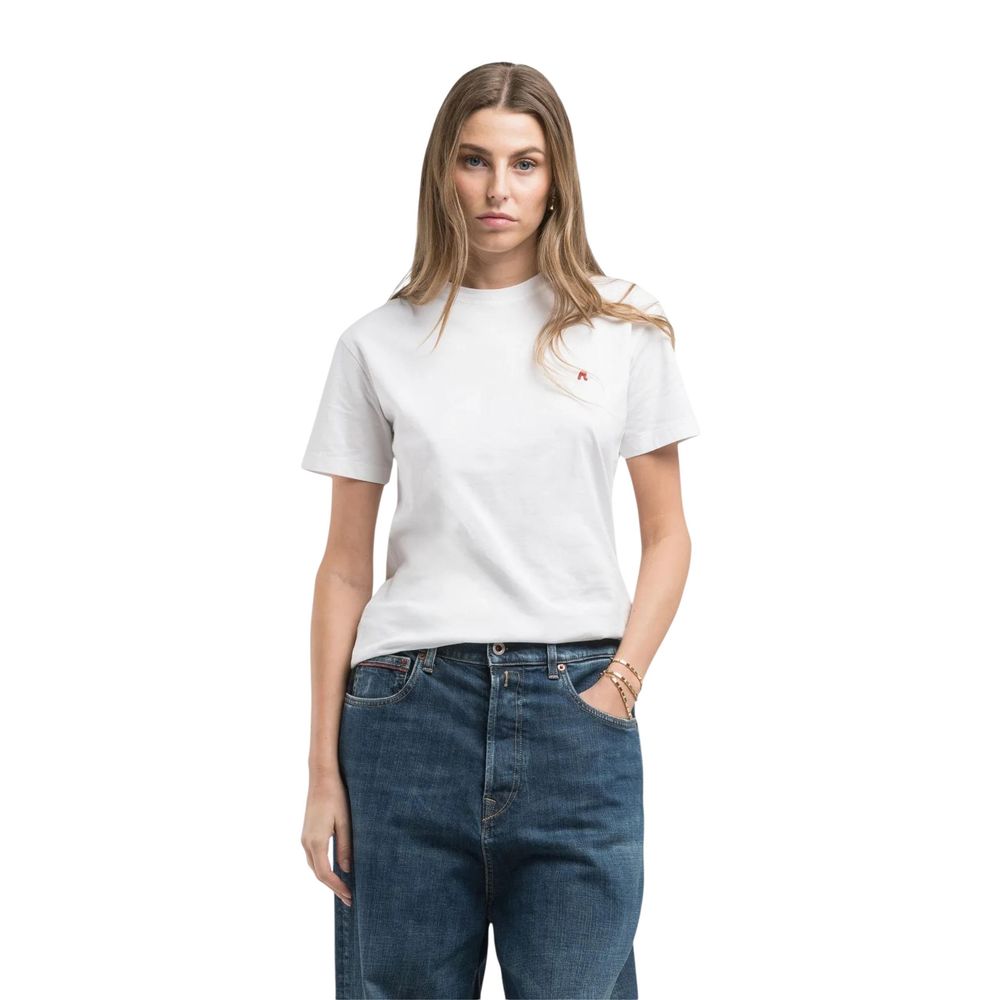 Replay White Cotton T-Shirt