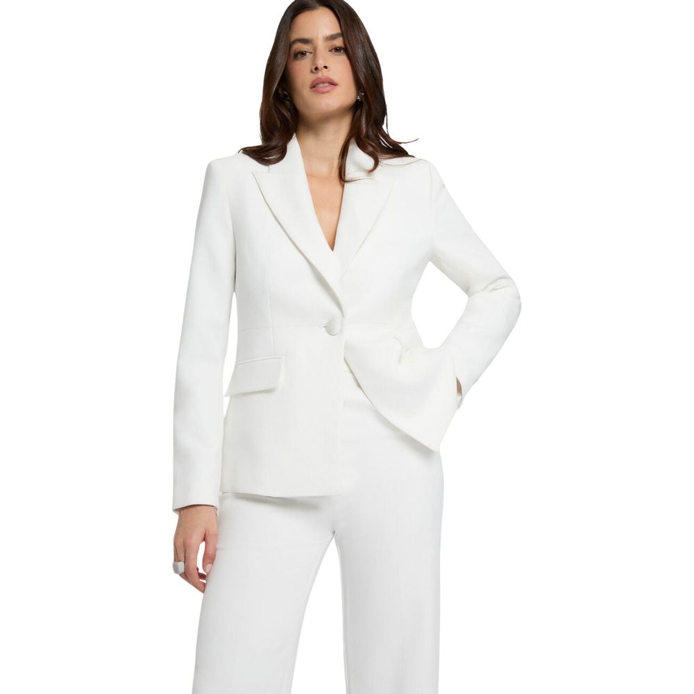Morgan De Toi White Polyester Blazer