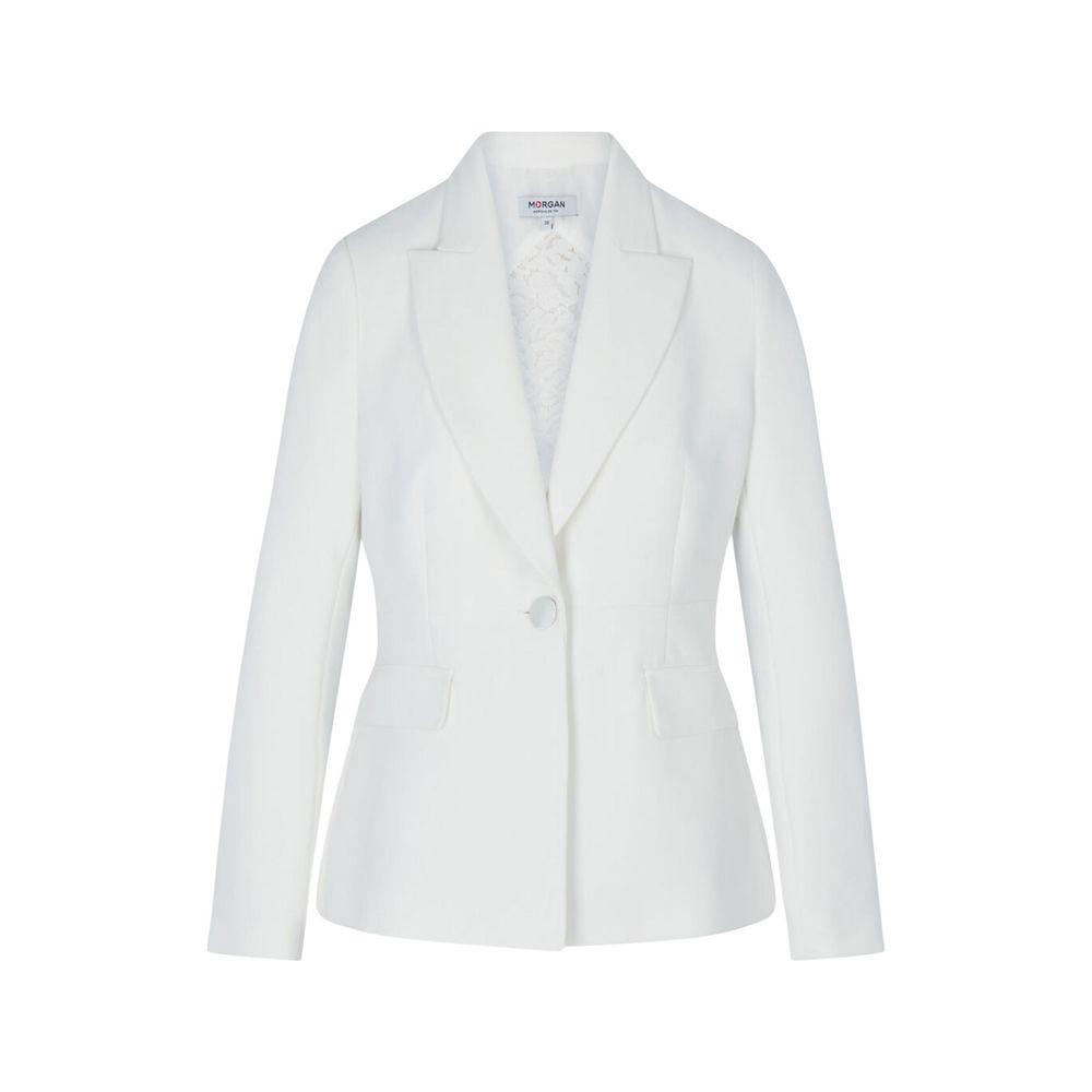 Morgan De Toi White Polyester Blazer
