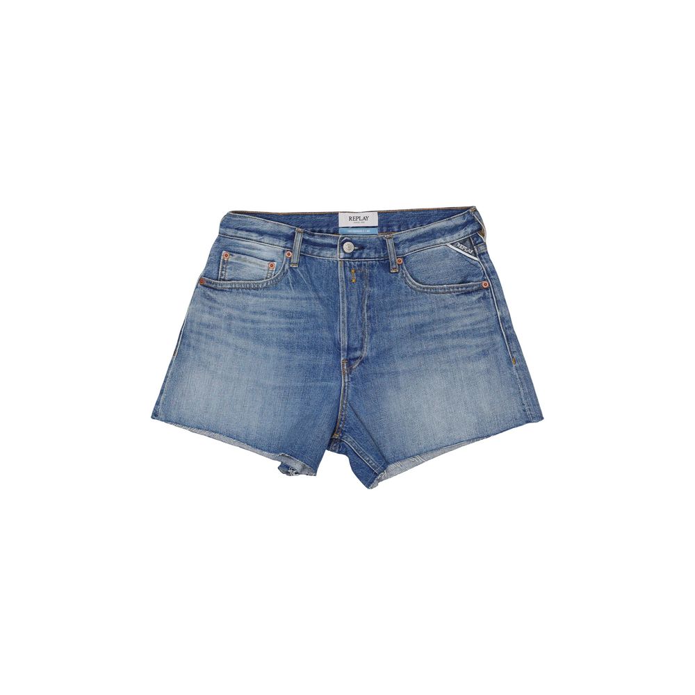 Replay Blue Cotton Shorts