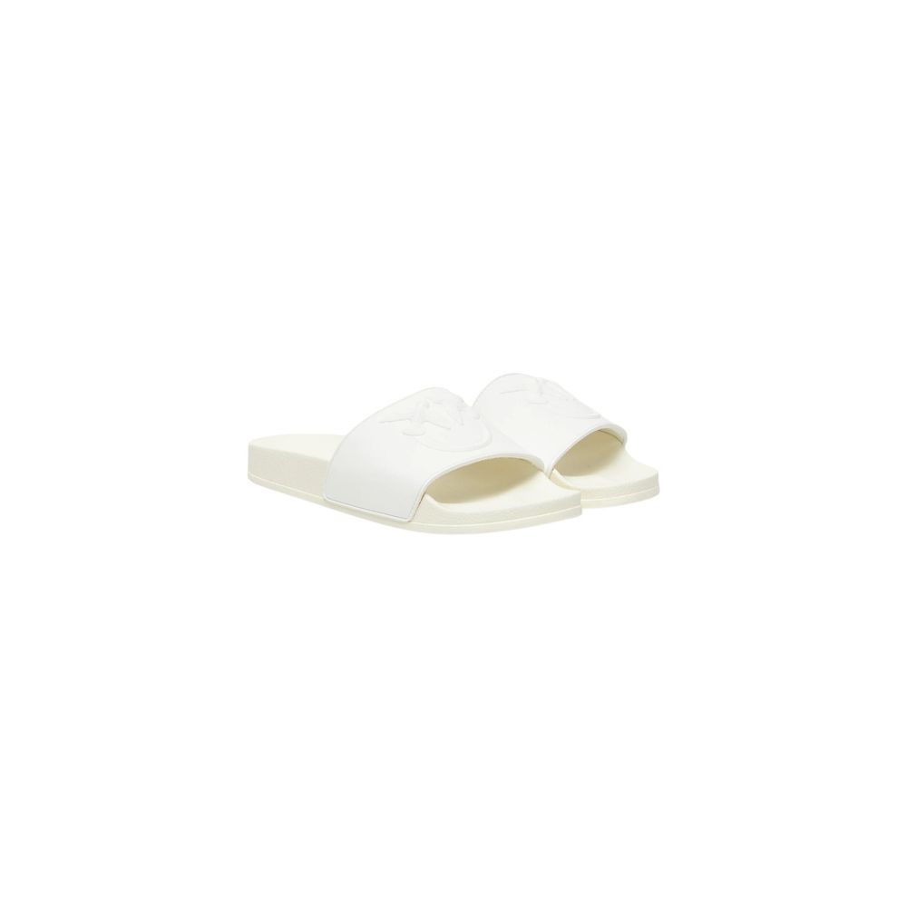 PINKO White Pvc Slippers