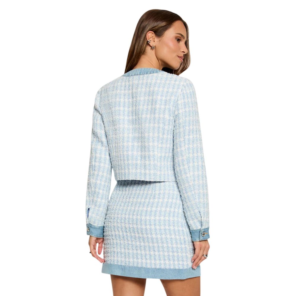 Morgan De Toi Blue Recycled Polyester Blazer