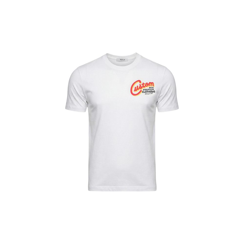Replay White Cotton T-Shirt