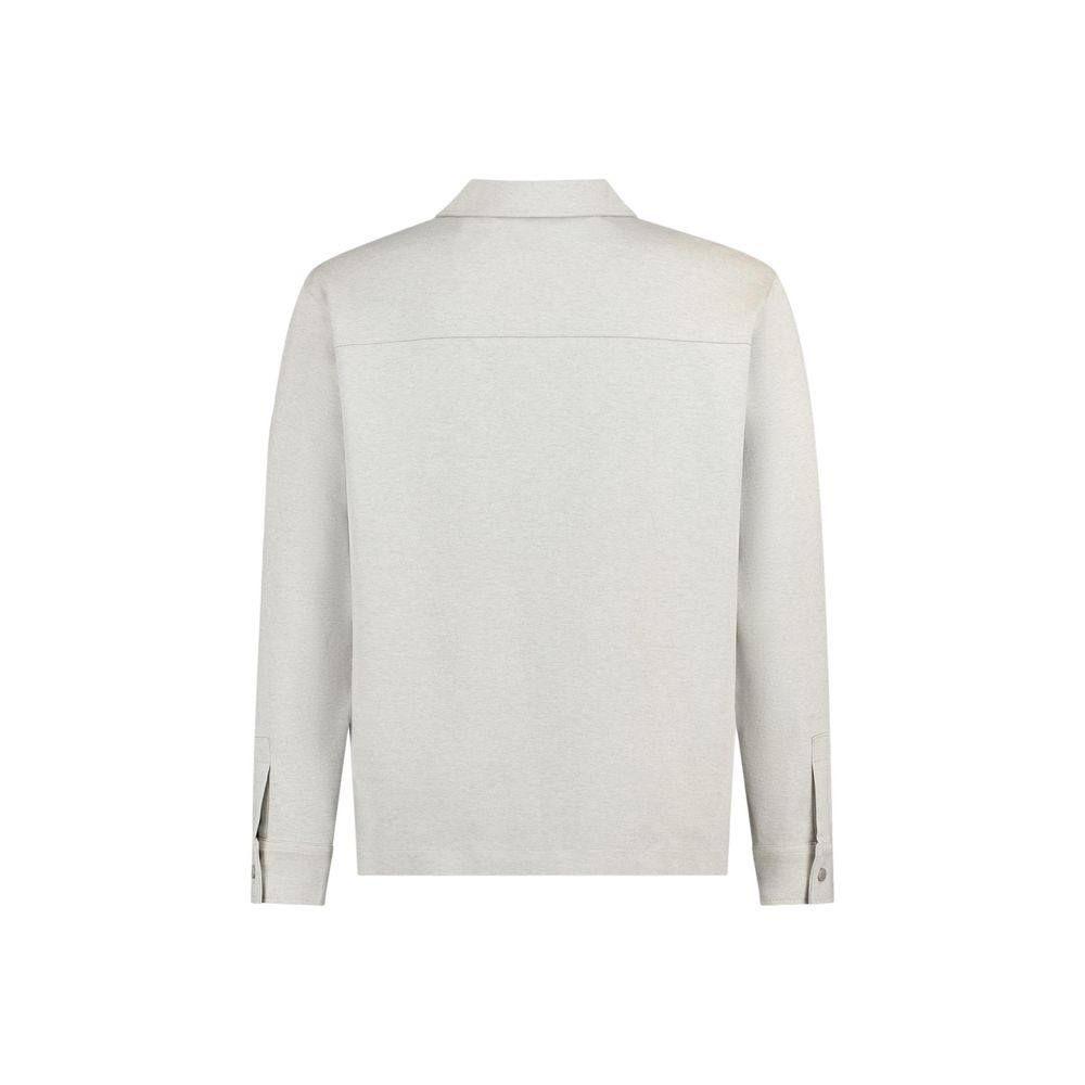 Hugo Boss Gray Cotton Sweatshirt