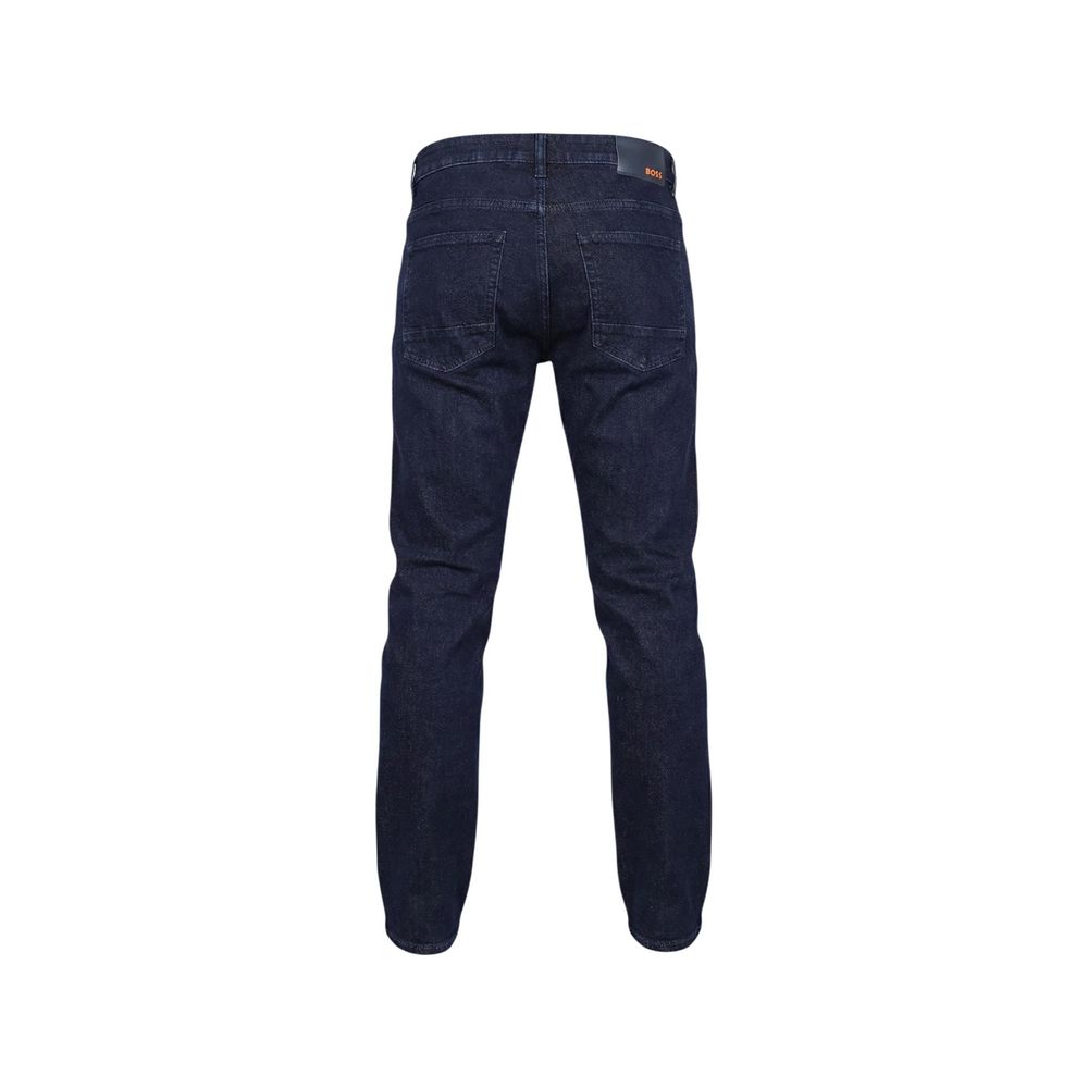 Hugo Boss Blue Cotton Skinny Jeans