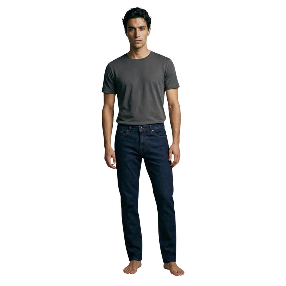 Hugo Boss Blue Cotton Skinny Jeans