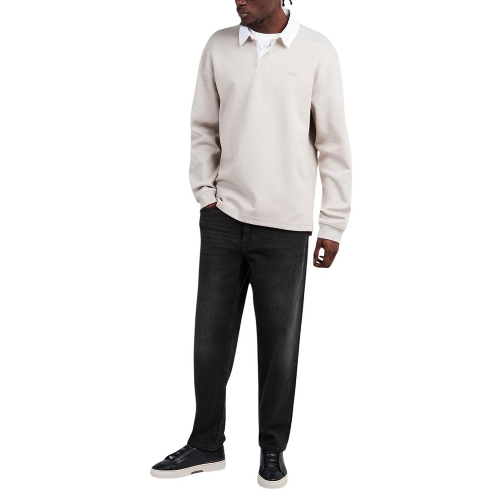 Hugo Boss Gray Cotton Polo Shirt