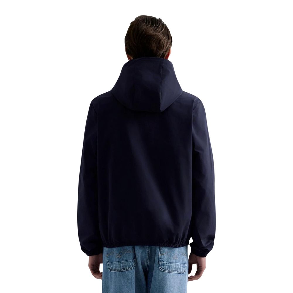 Replay Blue Polyester Shell Jacket