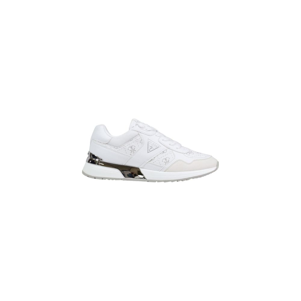 Guess White Leather Chunky Sneakers