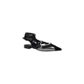 PINKO Black Leather Ballet Flats