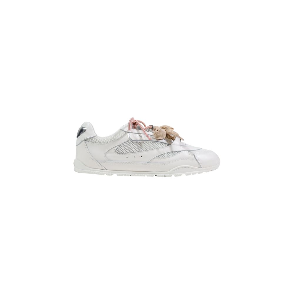 PINKO White Leather Sneakers