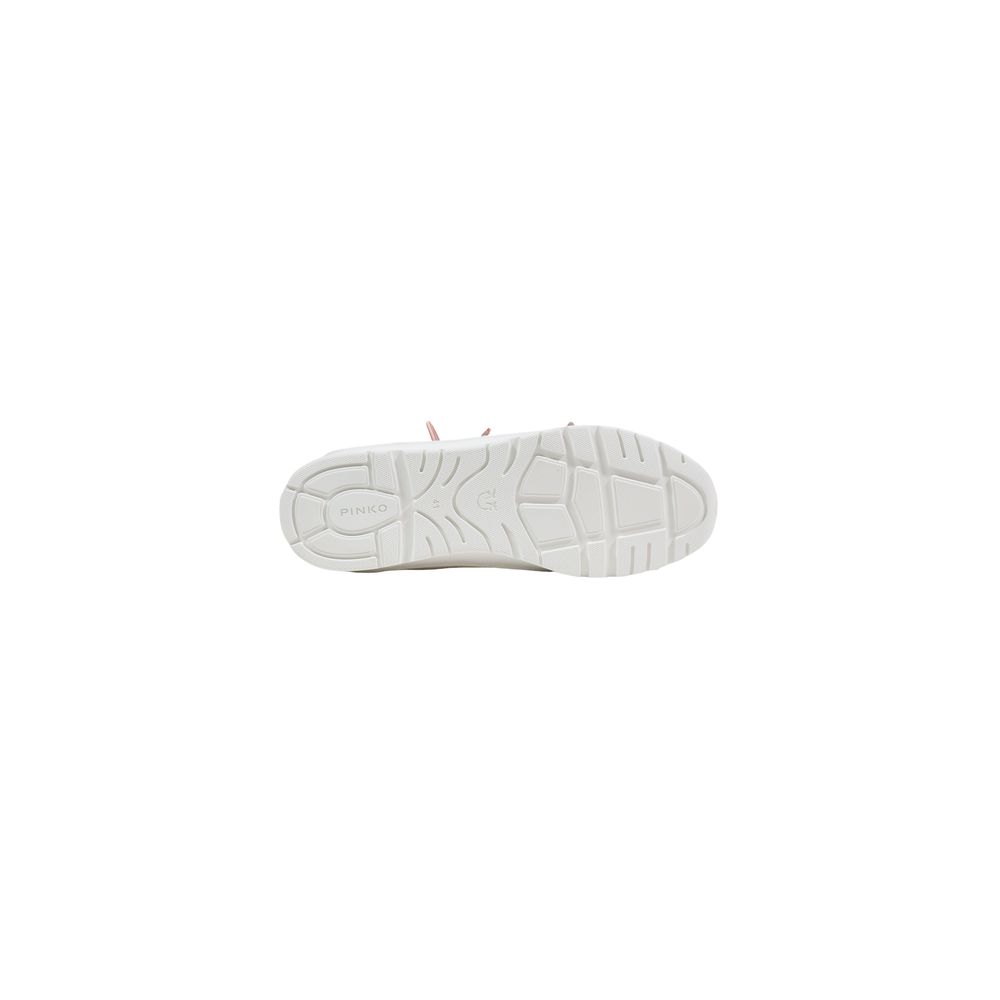 PINKO White Leather Sneakers