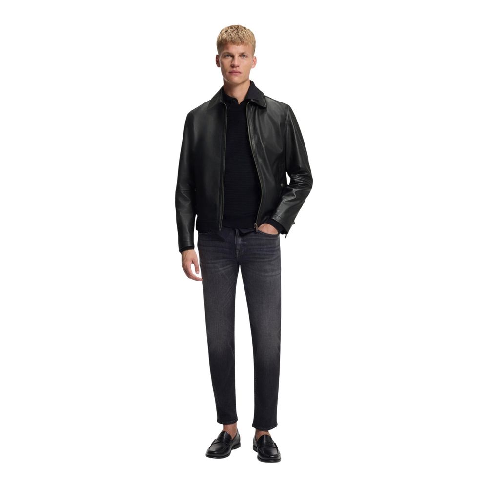 Hugo Boss Black Leather Leather Jacket