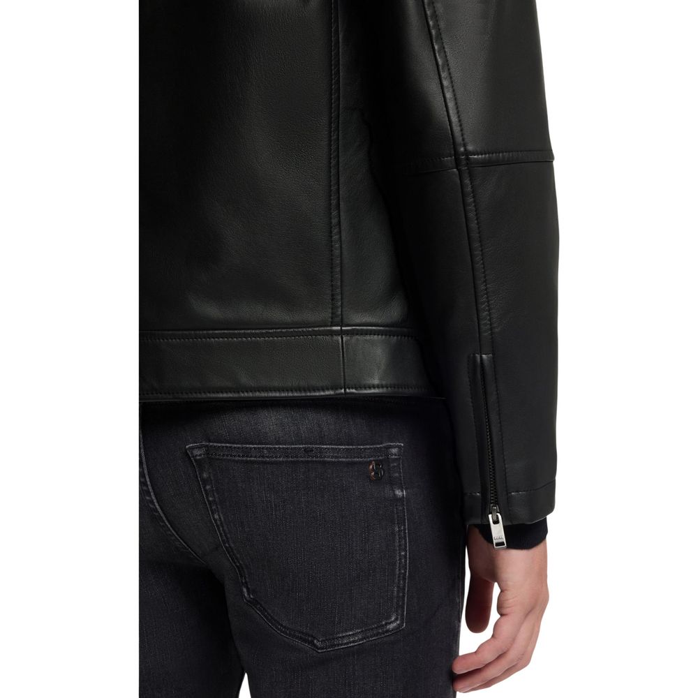 Hugo Boss Black Leather Leather Jacket