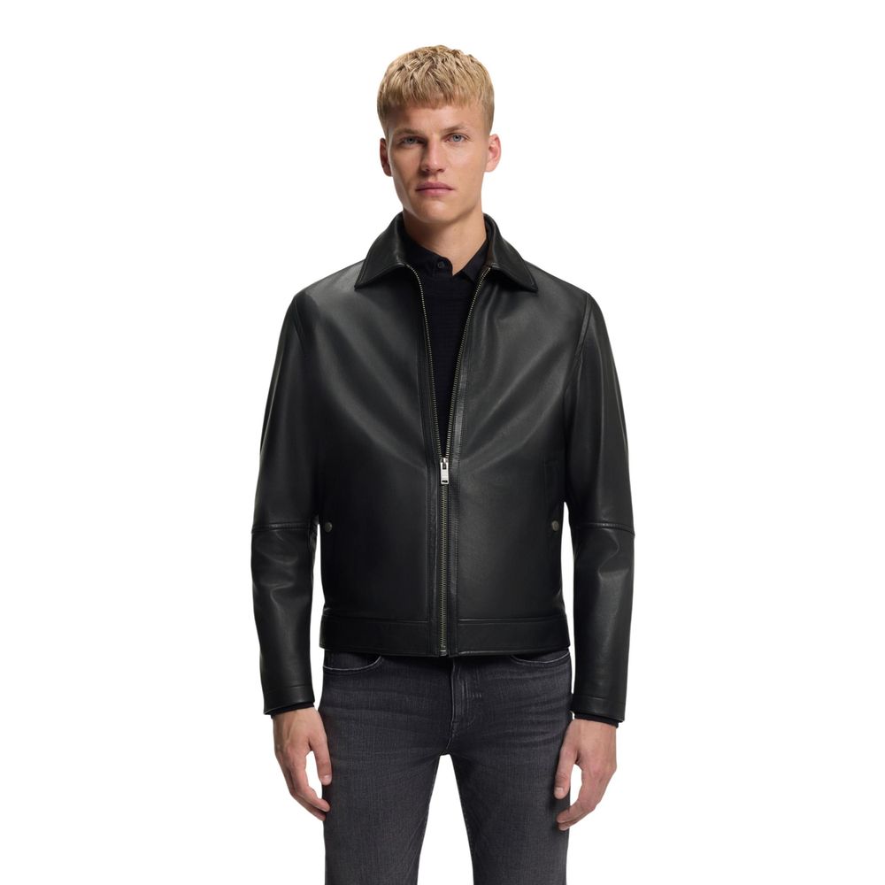 Hugo Boss Black Leather Leather Jacket