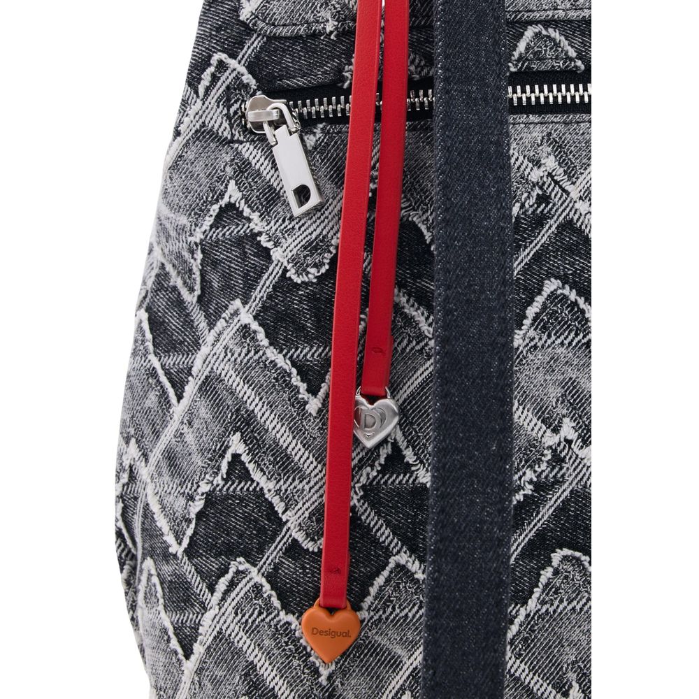 Desigual Black Polyester Backpack