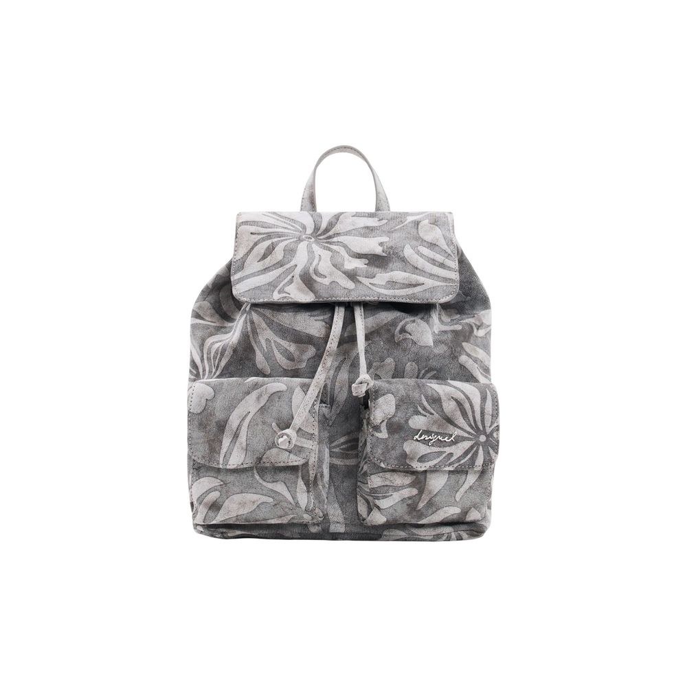 Desigual Gray Cotton Backpack