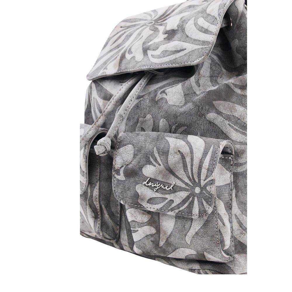 Desigual Gray Cotton Backpack