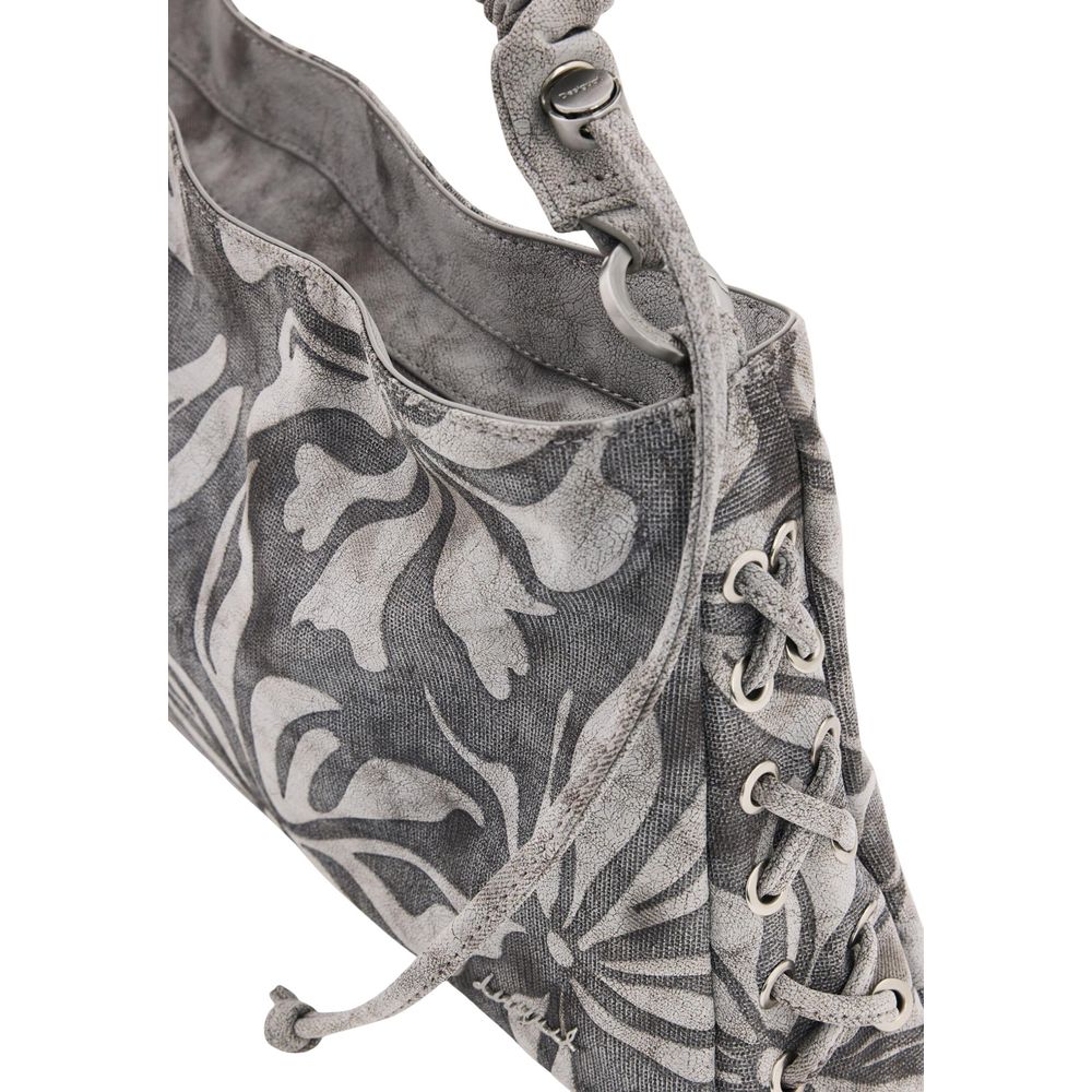 Desigual Gray Cotton Handbag