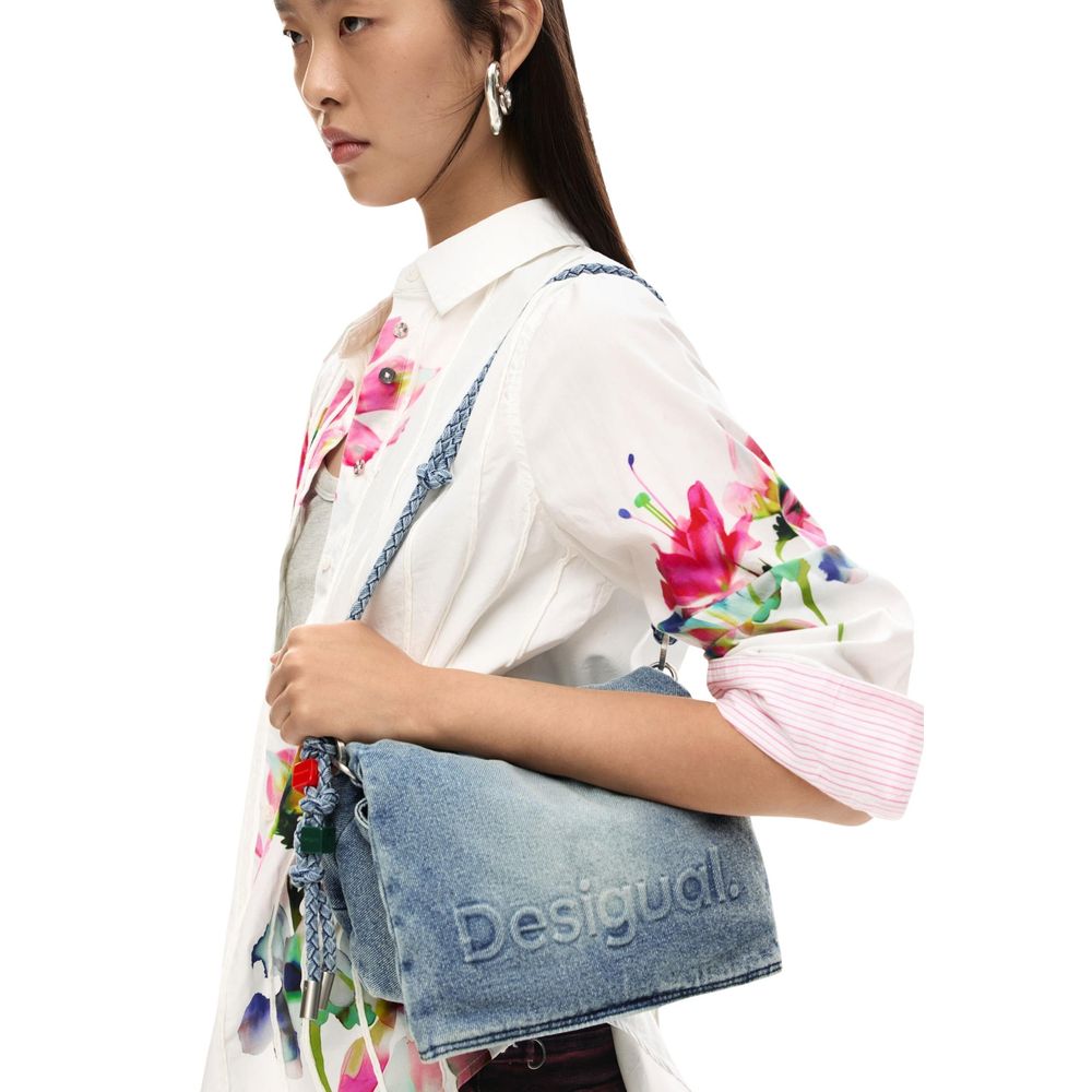 Desigual Blue Polyester Handbag