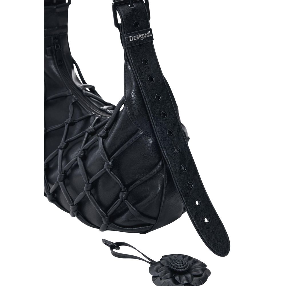 Desigual Black Cotton Handbag