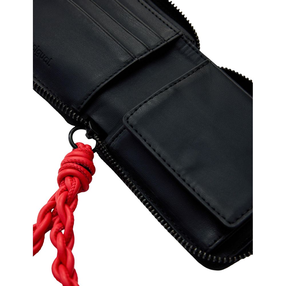 Desigual Black Polyester Wallet