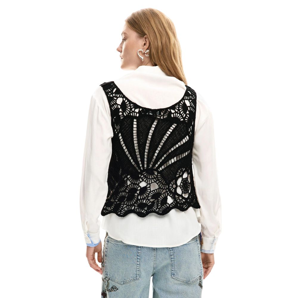 Desigual White Cotton Blouse