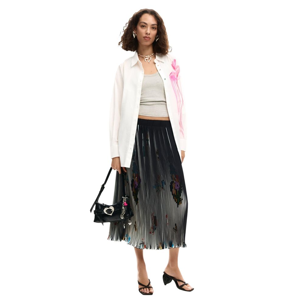Desigual White Cotton Blouse