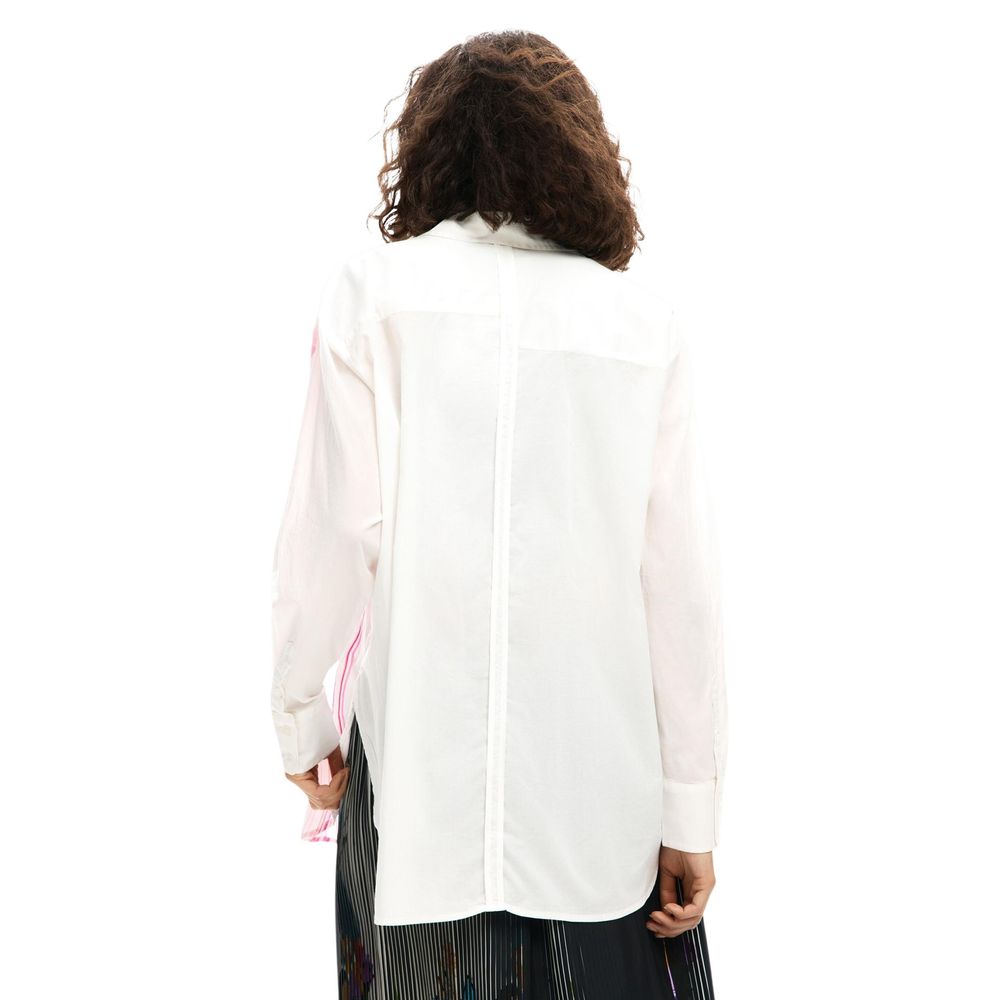 Desigual White Cotton Blouse