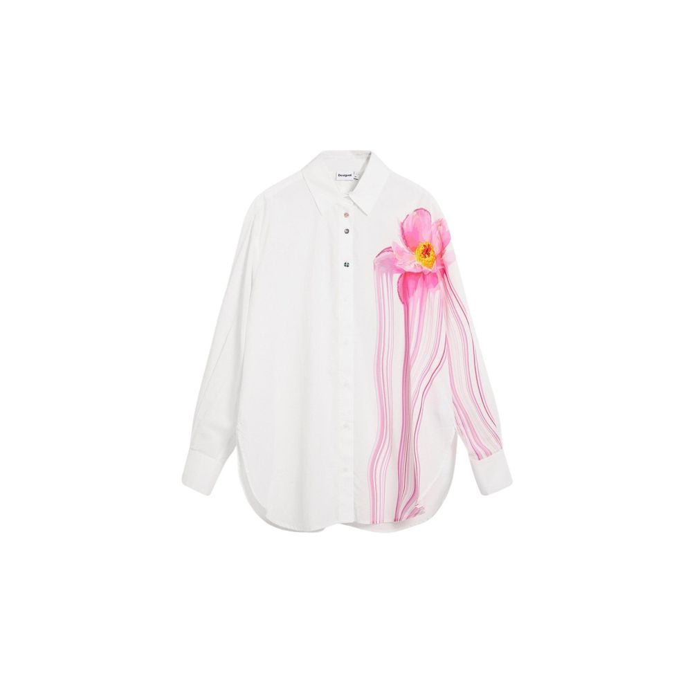 Desigual White Cotton Blouse